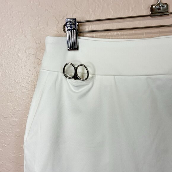 Nike Golf Skort Women’s Small White Pull On Pockets Swoosh Golf Team Tee Pocket - Picture 6 of 10